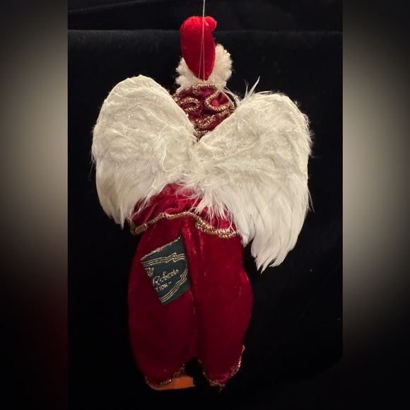 Mark Roberts Collection Festive Goose / Duck with Angel Wings Ornament - Picture 5 of 12